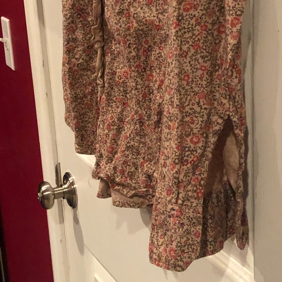 Ruff Hewn collared button up flowered flannel - Picture 5 of 6